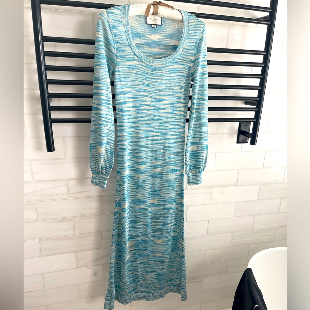 Alexis long sleeve blue dress size M